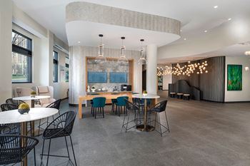 Residential café with social lounge
